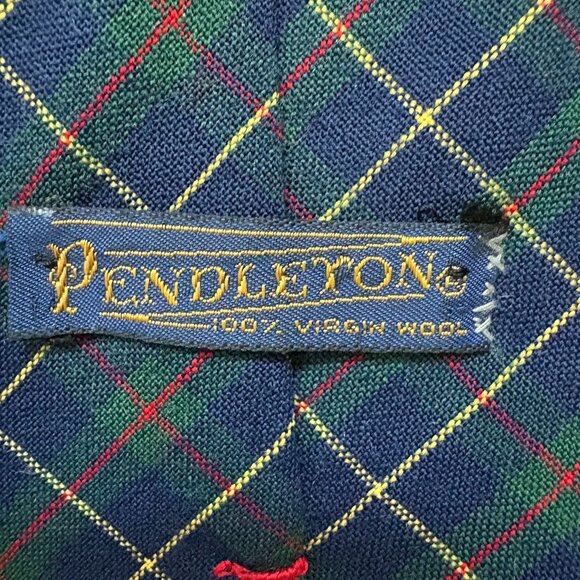Pendleton 100 percent wool necktie preppy ivy twee academic style - Picture 1 of 3